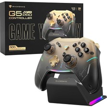 Fimer G5PRO V2 Oyun Kumandası, Pc/ns/ios/android Için, Optik Tetik ve Microswitch, Rgb Sync Istasyonlu Kablosuz Kumanda, Değiştirilebilir Joystick