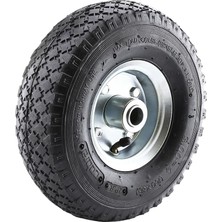 Fimer Arabası Yük Taşıma Tekeri Siboplu Bilyeli Rulmanlı Havalı Dublex 260X80 mm Çelik Jant Tekerlek