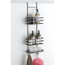 Fimer Üç Katlı Asmalı Banyo Duş Rafı Siıyah LM580