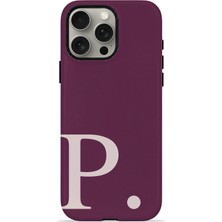 Velvoria iPhone 15 Pro Max Valestra Çift Katmanlı Korumalı Kılıf Wine Blush P