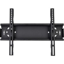 Fimer STR-70S 32-65 Inç Vesa Universal Tv Monitör Askı Aparatı, Sabit Kilitli Max 45KG LCD LED Tv Duvar Askı Aparatı, Ince Profil Duvar Montaj Aparatı, Televizyon ve Monitör Uyumlu Siyah