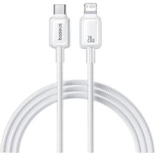 Fimer Crystal Hızlı Şarj C+Lightning 20W 1m Data Kablo - Beyaz