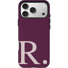 Velvoria iPhone 17 Pro Max Valestra Magsafe Çift Katmanlı Darbe Korumalı Kılıf Wine Blush R