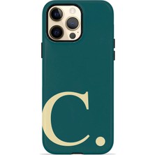 Velvoria iPhone 14 Pro Valestra Magsafe Çift Katmanlı Darbe Korumalı Kılıf Petrol Cream C