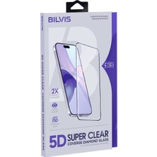Efnaz Style Apple iPhone 15 Pro Max Bilvis 5d Super Clear Diamond Cam Ekran Koruyucu