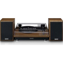 Fimer LS-100 - Bluetooth 5.0 Hi-Fi Pikap - Harici Hoparlör - 2 x 10 Watt Rms - Kayış Tahrikli - Otomatik Durdurma - Ahşap, 20 Watt Rms