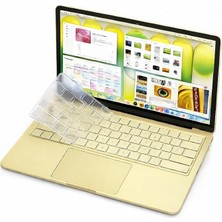 Fimer Macbook Neo 13INÇ A18 Pro A3404 ile Uyumlu Klavye Koruyucu Şeffaf Silikon Ped Renksiz