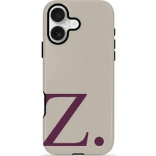 Velvoria iPhone 17 Valestra Çift Katmanlı Korumalı Kılıf Greige Wine Z