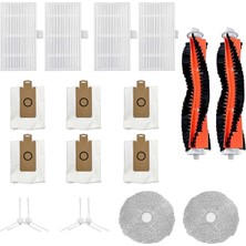 Fimer W2, W2 Lite ve W2 Plus ile Uyumlu Yedek Parça Seti - Ana Fırça, Yan Fırça, Hepa Filtre, Toz Torbası ve Mop Bezi