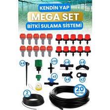 Fimer Bahçe Balkon Veranda Sera Bitki Çiçek Damlama Nemlendirme Sulama Sisleme Püskürtme Hortum Sistemi