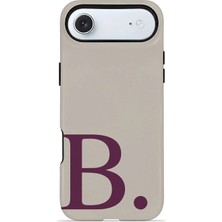 Velvoria iPhone 17 Air Valestra Çift Katmanlı Korumalı Kılıf Greige Wine B