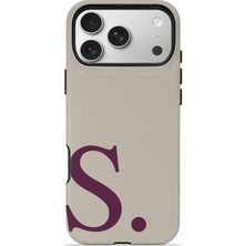 Velvoria iPhone 17 Pro Max Valestra Magsafe Çift Katmanlı Darbe Korumalı Kılıf Greige Wine S