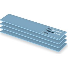 Fimer Tp-3: Üstün Performanslı Termal Ped, 120 x 20 x 0,5 mm (Performans Kaybı Olmadan 2,0 Mm'ye Kadar Istiflenebilir), 4 Adet - Yüksek Performans, Özellikle Yumuşak, Ideal Boşluk Doldurucu, Köprü