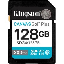 Fimer 128GB Canvas Go Plus Sd Card | Up To 200MB/S | Class 10, Uhs-I, U3, V30 | SDG4/128GB