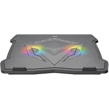 Fimer | CP2020 | Siyah | Laptop Soğutucu Stand | Çift Fan | Rgb Aydınlatma