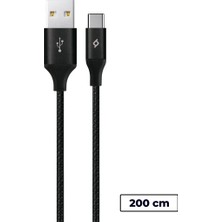 Fimer Alumicable Xl Usb-A - Usb-C Şarj Kablosu 2mt.