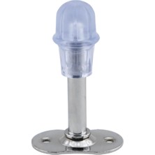 Kapı Stoperi Tamponu Krom 8 cm Metal Kapı Durdurucu Tutucu Kapı Stopu Silikonlu