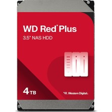 Digital 4tb Wd Red Plus Nas Dahili Sabit Disk HDD - 5400 Rpm, Sata 6 Gb/s, Cmr, 256 MB Önbellek, 3.5" -WD40EFPX