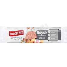 4 Adet Koroplast Extra Güçlü Büzgülü Orkide Kokulu Büyük Boy Çöp Torbası 10'lu