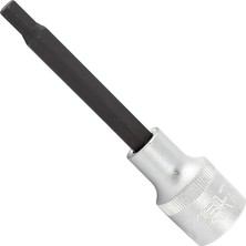 1113064106 1/2" Uzun Allen Uçlu Lokma Anahtar, Krom, 6 mm
