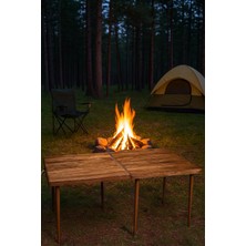 Fimer Kamp, Piknik ve Bahçe Masası 70X120 cm - Ceviz Renk