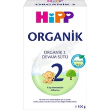3 Adet Hipp 2 Organik Devam Sütü 500 gr