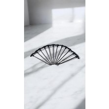 Fimer Çadır Kazığı 12'li Set, Siyah, Plastik ve Metal, T-Şekilli Tasarım, 20CM Uzunluk, Kamp ve Açık Hava Etkinlikleri Için