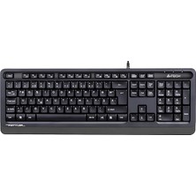 Fimer A4 Tech FK10 F USB Türkçe Fn-Multimedya Siyah/gri Klavye
