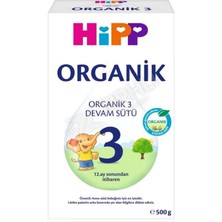 5 Adet Hipp 3 Organik Devam Sütü 500 gr