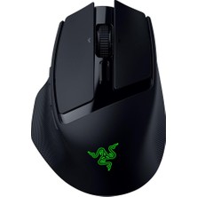 Fimer Basilisk Mobile - Küçük Taşınabilir Ergonomik Kablosuz Oyun Mouse'u - Aı Prompt Master - Focus x 18K Sensör (Tri-Mode Bağlantı, 105 Saate Kadar, Mouse Switches Gen-3) Siyah