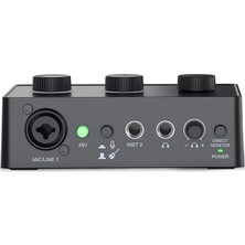 Technology Amplisound Sc1 Akış Mikseri Xlr Mikrofon Arayüzü, Bireysel Kontrol, 48V Phantom Güç, LED Seviye Göstergesi ve Emniyet Kilidi ile Podcast/kayıt/vokal/oyun Sesi Için
