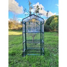Fimer 16030 3 Katlı Tekerlekli Portatif Şeffaf Bahçe Serası - 69CM x 49CM x 127CM