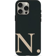 Velvoria iPhone 15 Pro Max Valestra Magsafe Çift Katmanlı Darbe Korumalı Kılıf Noir Beige N