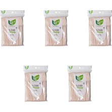 Fimer Doğaya Dönüş Ekolojik Doğal Doğa DOSTU%100 Ahşap Çatal - 16 Cm. - 50'li 5 Paket
