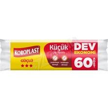 3 Adet Koroplast Güçlü Dev Ekonomi Beyaz Küçük Boy Çöp Torbası