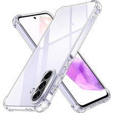 Galaxy A56 Kapak Kamera Korumalı Airbag Antishock Köşe Korumalı Şeffaf Silikon Kılıf