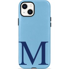 Velvoria iPhone 14 Plus Valestra Magsafe Çift Katmanlı Darbe Korumalı Kılıf Blue Hour M