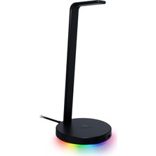 Fimer Base Station V2 Chroma - USB Hub'lı ve Rgb Aydınlatmalı Kulaklık Standı (7.1 Surround Sesli USB Hub, Entegre Kulaklık Tutucu, Kaymaz Stand, Chroma Rgb) Siyah