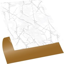 Kendinden Yapışkanlı Silver Desenli Pvc Karo, Yapışkanlı Fayans Kaplama, Fayans Çıkartması, Zemin Duvar Karosu 30X30 cm (11 Adet / 1 M²)