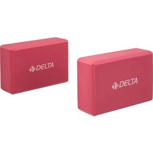 Çiftli Yoga Blok - 2 Adet Yoga Block - Eva Yoga Bloğu Seti,fuşya