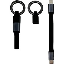 Fimer Şarj ve Senkronizasyon Kablosu, 65W Pd Hızlı Şarj, Siyah, Usb-C'den Usb-C'ye Bağlantı, Taşınabilir Tasarım