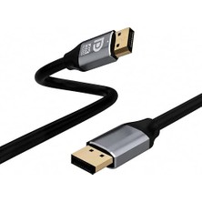 Fimer 3 Metre Displayport 1.2 Premium 4K UHD Kablo - 21.6gbps Hız, 4K@60Hz, 2K@165Hz, 1080P, Ultra Hd, Displayport 1.2 Uyumlu, Derin Renk Desteği | ZR836 (3 Metre)