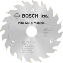 Professional Dairesel Testere Bıçağı, Standart ( 85 x 15 x 1,5 Mm, 30 Dişli, Akülü Daire Testere Aksesuarı)