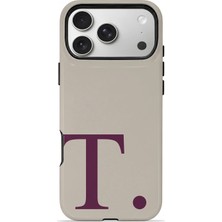 Velvoria iPhone 17 Pro Valestra Çift Katmanlı Korumalı Kılıf Greige Wine T