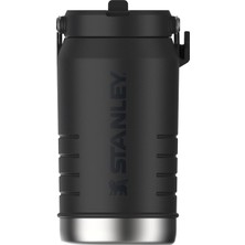 Fimer Iceflow Flip Straw 2.0 Pipetli Termos Su Şişesi 1.9 Litre - Siyah 2.0 | Paslanmaz Çelik