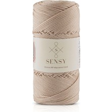 Fimer mm - 100 gr Polyester Makrome Ipi 150 M Polyester Makrome Ip Supla Ip ve Çanta Ipliği (Sütlü Kahve)