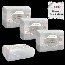 Fimer Bitkisel Çankırı Tuz Sabunu 300-350 gr x 3 Adet Zengin Mineralli Doğal Saf Çankırı Kaya Tuzu Sabunu