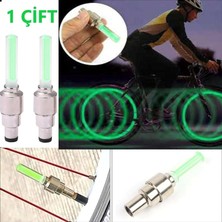 Fimer Adet LED Işıklı Hareket Sensörlü Oto Araba Motosiklet Bisiklet Yeşil Işıklı Sibop Kapağı Lambası