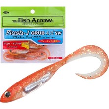 Fimer Arrow Flash-J Grub Sw 4.5" (5 Adet/paket) #121 Glow Orange/silver Olta