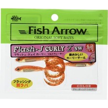 Fimer Arrow Flash-J Curly Sw 2" (5 Adet/paket) #121 Glow Orange/silver Olta